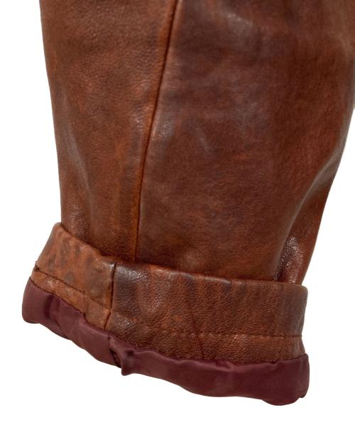 JACKROSE（ジャックローズ）JACKROSE (ジャックローズ) レザージャケット ブラウン サイズ:3の古着・服飾アイテム