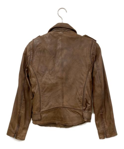 Salek Cuirs（サレックキュイール）Salek Cuirs (サレックキュイール) レザージャケット ブラウン サイズ:３の古着・服飾アイテム