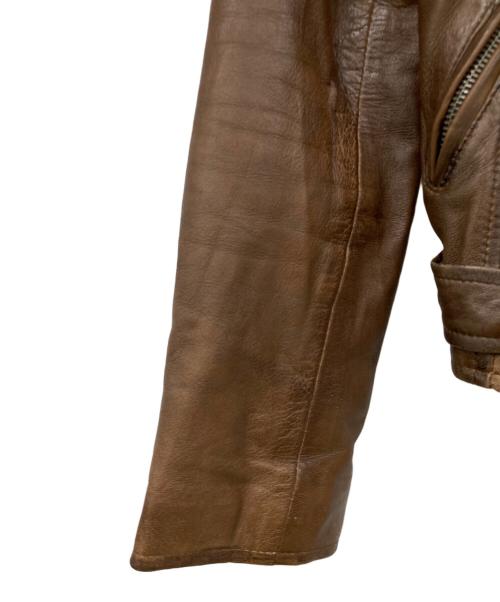 Salek Cuirs（サレックキュイール）Salek Cuirs (サレックキュイール) レザージャケット ブラウン サイズ:３の古着・服飾アイテム