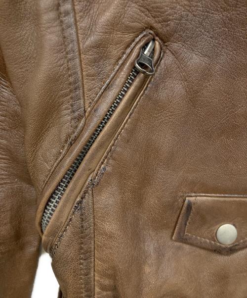 Salek Cuirs（サレックキュイール）Salek Cuirs (サレックキュイール) レザージャケット ブラウン サイズ:３の古着・服飾アイテム