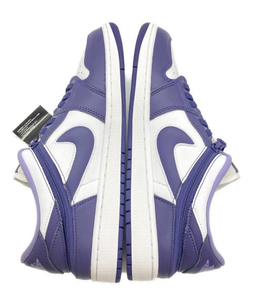 NIKE（ナイキ）NIKE (ナイキ) Air Jordan 1 Low FlyEase パープルホワイト サイズ:29cm 未使用品の古着・服飾アイテム