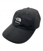 THE NORTH FACE×SUPREMEザ ノース フェイス×シュプリーム）の古着「スプリット6パネルキャップ」｜ブラック×ホワイト