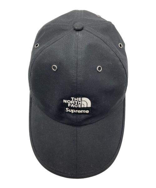 THE NORTH FACE（ザ ノース フェイス）THE NORTH FACE (ザ ノース フェイス) SUPREME (シュプリーム) スプリット6パネルキャップ ブラック×ホワイトの古着・服飾アイテム