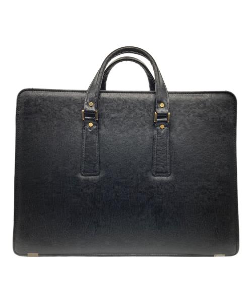 豊岡製鞄（トヨオカセイホウ）豊岡製鞄 (トヨオカセイホウ) ビジネスバッグ ブラック×ゴールドの古着・服飾アイテム