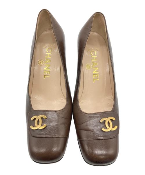 CHANEL（シャネル）CHANEL (シャネル) ヒールパンプス ブラウン サイズ:22.5cmの古着・服飾アイテム