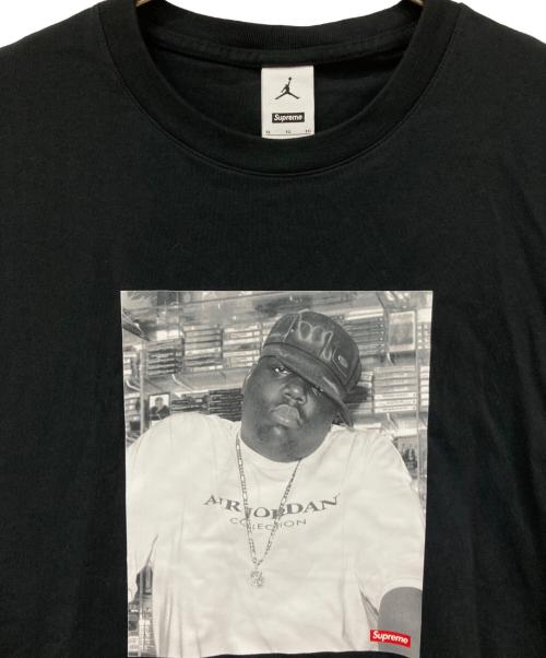 SUPREME（シュプリーム）SUPREME (シュプリーム) JORDAN (ジョーダン) Biggie S/S Top ブラック×ホワイト サイズ:XLサイズの古着・服飾アイテム