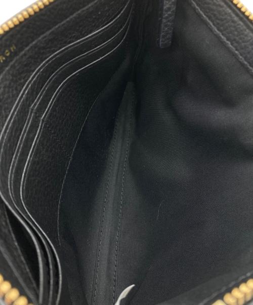 TORY BURCH（トリーバーチ）TORY BURCH (トリーバーチ) ショルダーバッグ ブラック×ゴールドの古着・服飾アイテム