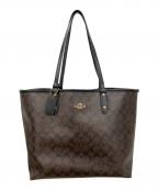 COACHコーチ）の古着「トートバッグ」｜ダークブラウン×ブラック