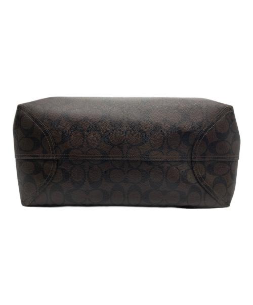 COACH（コーチ）COACH (コーチ) トートバッグ ダークブラウン×ブラックの古着・服飾アイテム