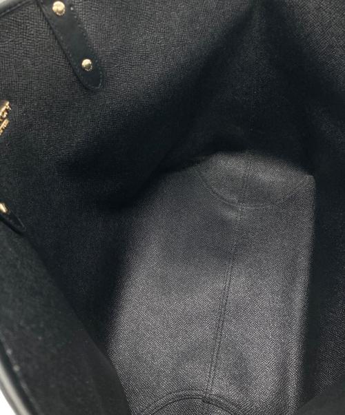 COACH（コーチ）COACH (コーチ) トートバッグ ダークブラウン×ブラックの古着・服飾アイテム