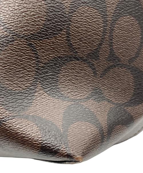 COACH（コーチ）COACH (コーチ) トートバッグ ダークブラウン×ブラックの古着・服飾アイテム