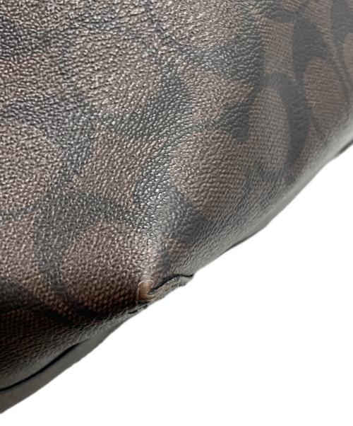 COACH（コーチ）COACH (コーチ) トートバッグ ダークブラウン×ブラックの古着・服飾アイテム