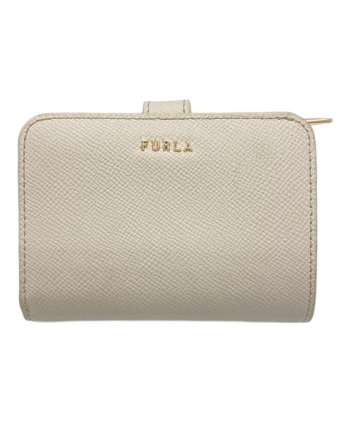 FURLA（フルラ）FURLA (フルラ) コンパクトウォレット ベージュの古着・服飾アイテム