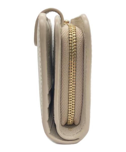 FURLA（フルラ）FURLA (フルラ) コンパクトウォレット ベージュの古着・服飾アイテム