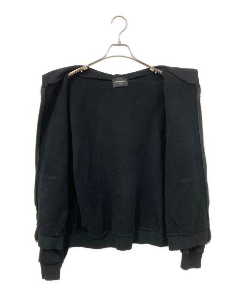 unknown（アンノウン）unknown (アンノウン) パーカー ブラック×レッド サイズ:Sの古着・服飾アイテム