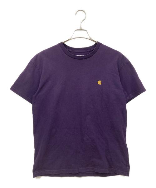 CarHartt（カーハート）CarHartt (カーハート) 半袖カットソー パープル×イエロー サイズ:Sの古着・服飾アイテム
