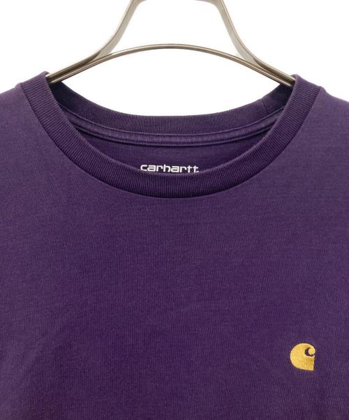 CarHartt（カーハート）CarHartt (カーハート) 半袖カットソー パープル×イエロー サイズ:Sの古着・服飾アイテム