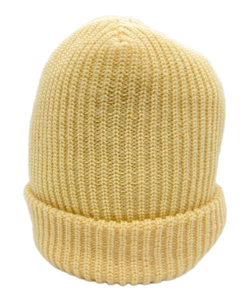 SUPREME（シュプリーム）SUPREME (シュプリーム) ニット帽 イエロー×ホワイト サイズ:表記無の古着・服飾アイテム