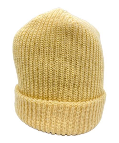 SUPREME（シュプリーム）SUPREME (シュプリーム) ニット帽 イエロー×ホワイト サイズ:表記無の古着・服飾アイテム