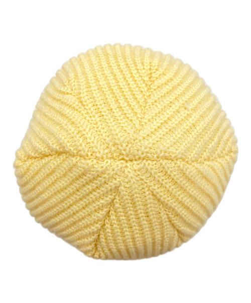 SUPREME（シュプリーム）SUPREME (シュプリーム) ニット帽 イエロー×ホワイト サイズ:表記無の古着・服飾アイテム