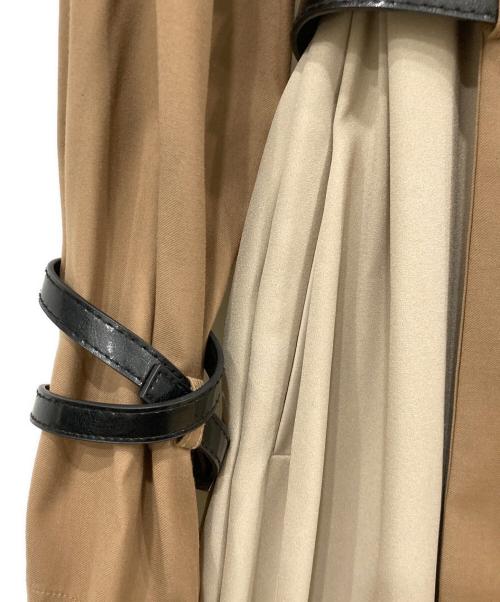 Ameri（アメリ）Ameri (アメリ) レイヤードコート ブラウン×ベージュ サイズ:Mの古着・服飾アイテム