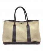 HERMESエルメス）の古着「トートバッグ」｜ベージュ×ブラウン
