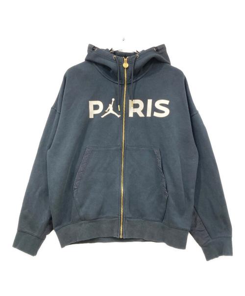 JORDAN（ジョーダン）JORDAN (ジョーダン) ジップパーカー ブラック×ゴールド サイズ:Lサイズの古着・服飾アイテム