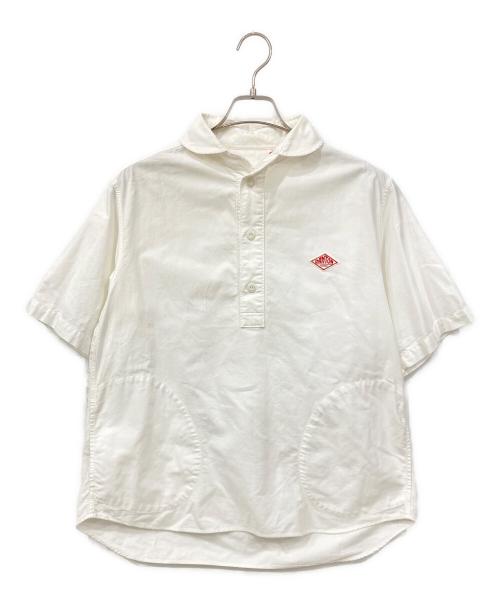 DANTON（ダントン）DANTON (ダントン) 半袖シャツ ホワイト×レッド サイズ:40の古着・服飾アイテム