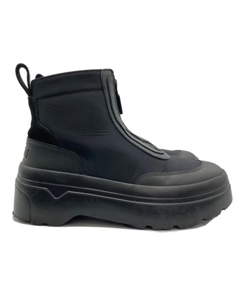 HUNTER（ハンター）HUNTER (ハンター) EXPLORER ANKLE ZIP FLATFORM BOOT ブラック サイズ:US 7の古着・服飾アイテム