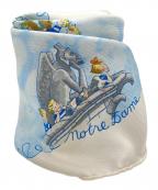 HERMESエルメス）の古着「シルクスカーフ」｜ホワイト×スカイブルー