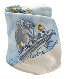 HERMES（エルメス）の古着「シルクスカーフ」｜ホワイト×スカイブルー