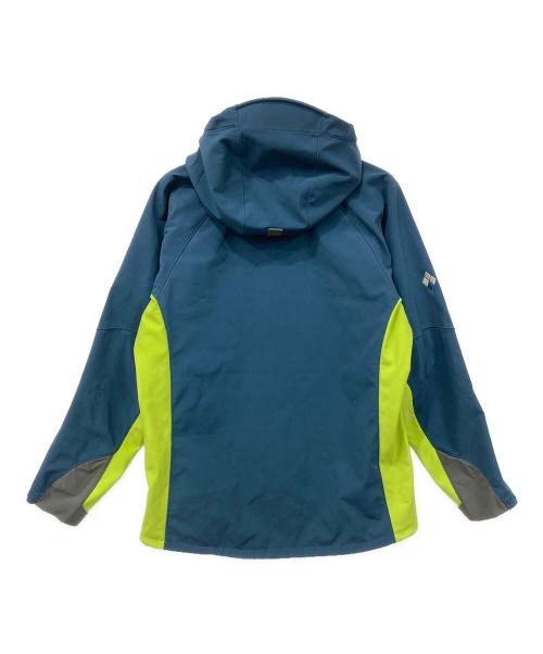 mont-bell（モンベル）mont-bell (モンベル) パウダーシェッドパーカ ブルー×ライトグリーン サイズ:Lサイズの古着・服飾アイテム