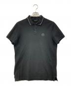 MONCLERモンクレール）の古着「ポロシャツ」｜ブラック