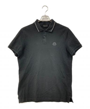 中古・古着通販】MONCLER (モンクレール) ポロシャツ ブラック サイズ