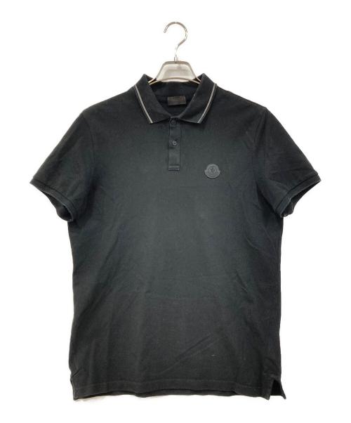 MONCLER（モンクレール）MONCLER (モンクレール) ポロシャツ ブラック サイズ:Mサイズの古着・服飾アイテム