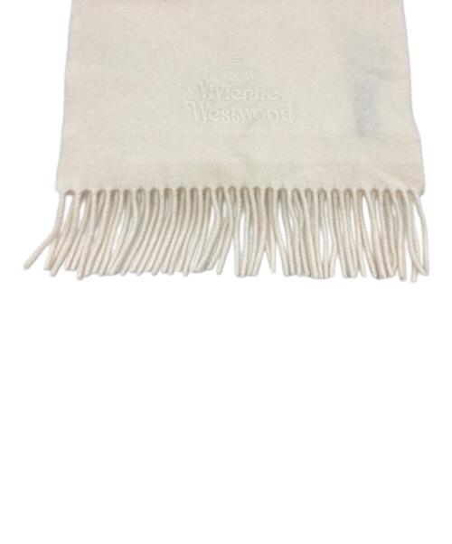 Vivienne Westwood（ヴィヴィアンウエストウッド）Vivienne Westwood (ヴィヴィアンウエストウッド) マフラー ホワイトの古着・服飾アイテム