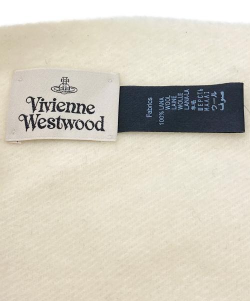 Vivienne Westwood（ヴィヴィアンウエストウッド）Vivienne Westwood (ヴィヴィアンウエストウッド) マフラー ホワイトの古着・服飾アイテム