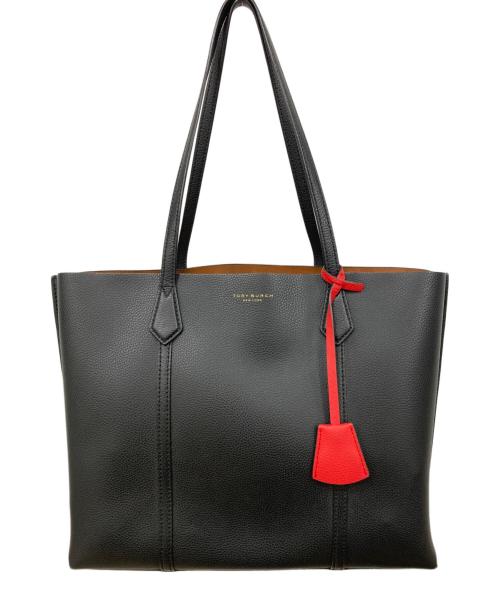 TORY BURCH（トリーバーチ）TORY BURCH (トリーバーチ) ショルダートートバッグ ブラウン×ブラックの古着・服飾アイテム