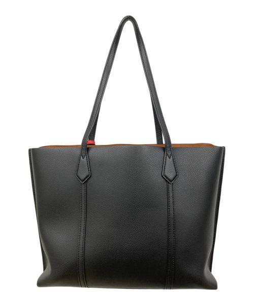 TORY BURCH（トリーバーチ）TORY BURCH (トリーバーチ) ショルダートートバッグ ブラウン×ブラックの古着・服飾アイテム