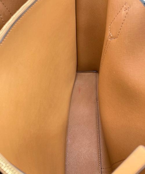 TORY BURCH（トリーバーチ）TORY BURCH (トリーバーチ) ショルダートートバッグ ブラウン×ブラックの古着・服飾アイテム