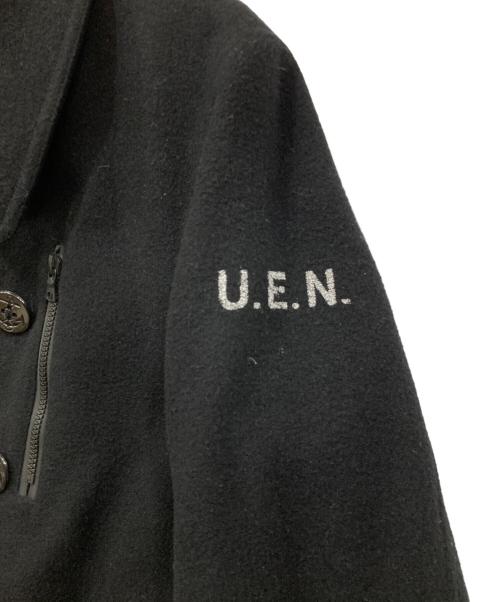 uniform experiment（ユニフォームエクスペリメント）uniform experiment (ユニフォームエクスペリメント) FRAGMENT DESIGN (フラグメントデザイン) Pコート ブラック サイズ:SIZE 2の古着・服飾アイテム