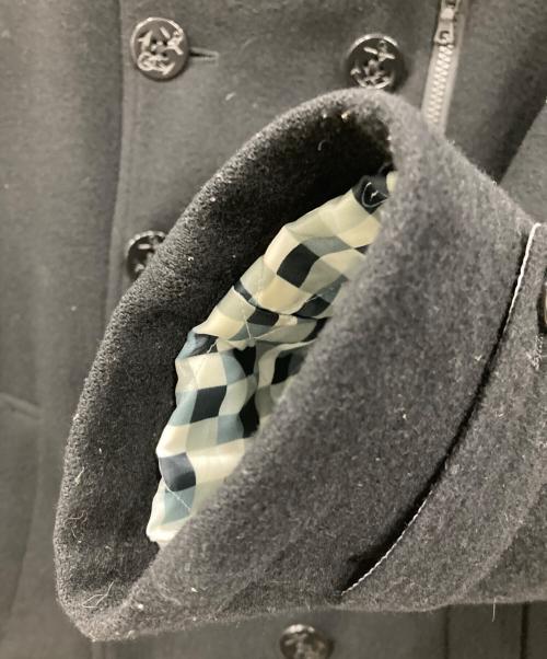 uniform experiment（ユニフォームエクスペリメント）uniform experiment (ユニフォームエクスペリメント) FRAGMENT DESIGN (フラグメントデザイン) Pコート ブラック サイズ:SIZE 2の古着・服飾アイテム