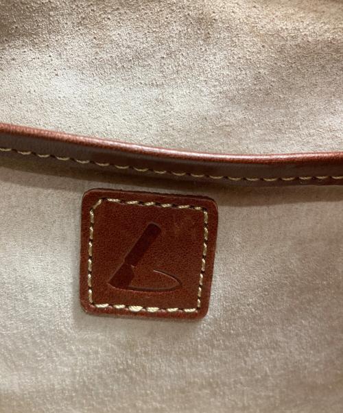 土屋鞄（ツチヤカバン）土屋鞄 (ツチヤカバン) ギャザーレザートートバッグ ブラウンの古着・服飾アイテム