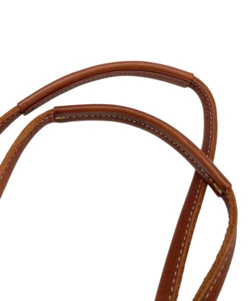 土屋鞄（ツチヤカバン）土屋鞄 (ツチヤカバン) ギャザーレザートートバッグ ブラウンの古着・服飾アイテム