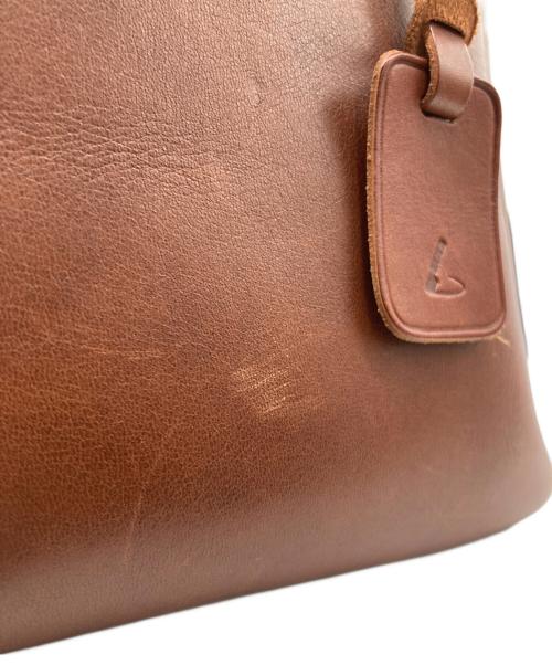 土屋鞄（ツチヤカバン）土屋鞄 (ツチヤカバン) ギャザーレザートートバッグ ブラウンの古着・服飾アイテム