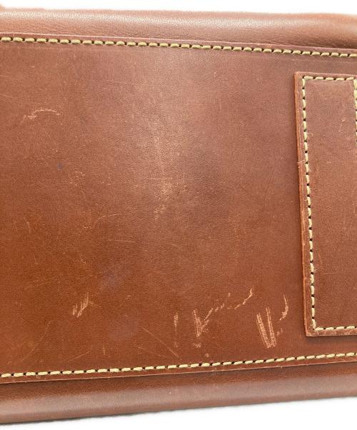 土屋鞄（ツチヤカバン）土屋鞄 (ツチヤカバン) ギャザーレザートートバッグ ブラウンの古着・服飾アイテム