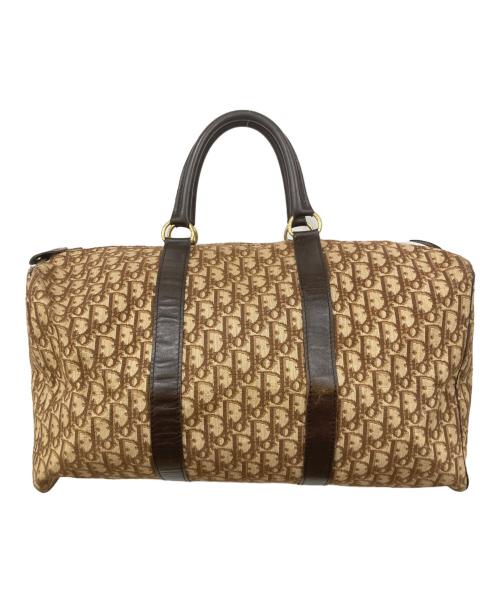 Christian Dior（クリスチャン ディオール）Christian Dior (クリスチャン ディオール) トロッターボストンバッグ ベージュ×ブラウンの古着・服飾アイテム