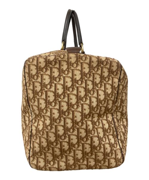 Christian Dior（クリスチャン ディオール）Christian Dior (クリスチャン ディオール) トロッターボストンバッグ ベージュ×ブラウンの古着・服飾アイテム