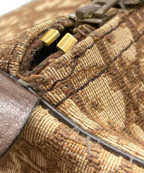 Christian Dior（クリスチャン ディオール）Christian Dior (クリスチャン ディオール) トロッターボストンバッグ ベージュ×ブラウンの古着・服飾アイテム