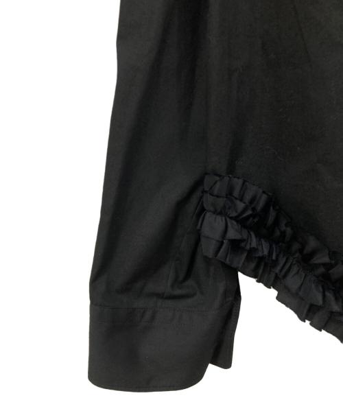 tricot COMME des GARCONS（トリココムデギャルソン）tricot COMME des GARCONS (トリココムデギャルソン) 丸襟長袖ブラウス ブラック サイズ:Mサイズの古着・服飾アイテム